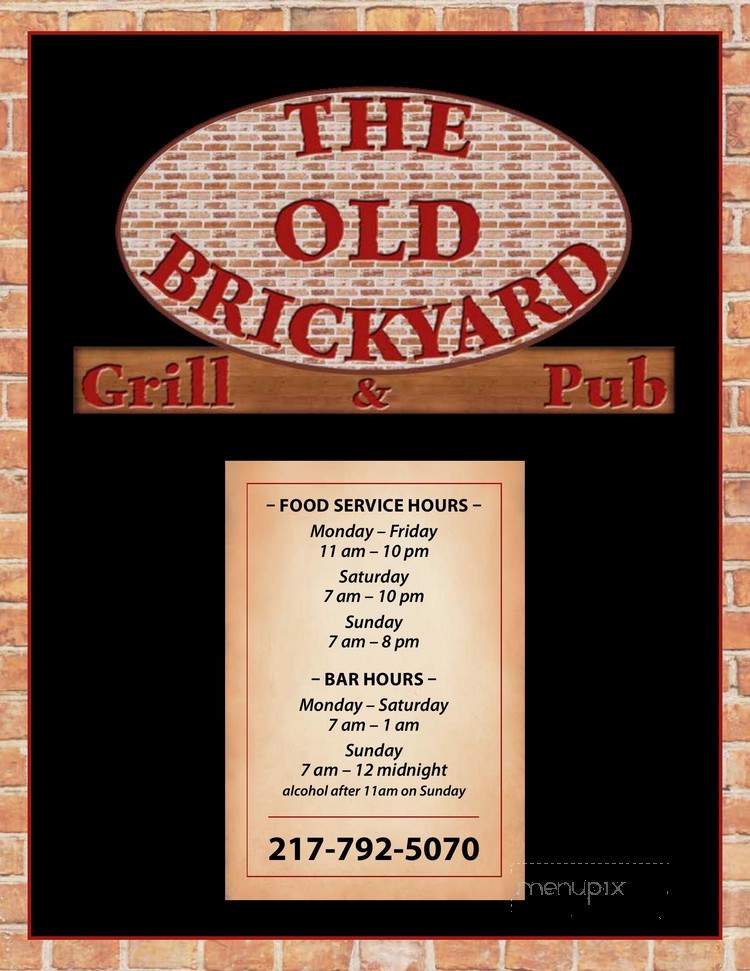 Old Brickyard Grill & Pub - Mount Pulaski, IL