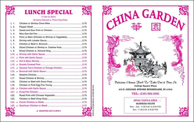 China Garden - Rensselaer, IN