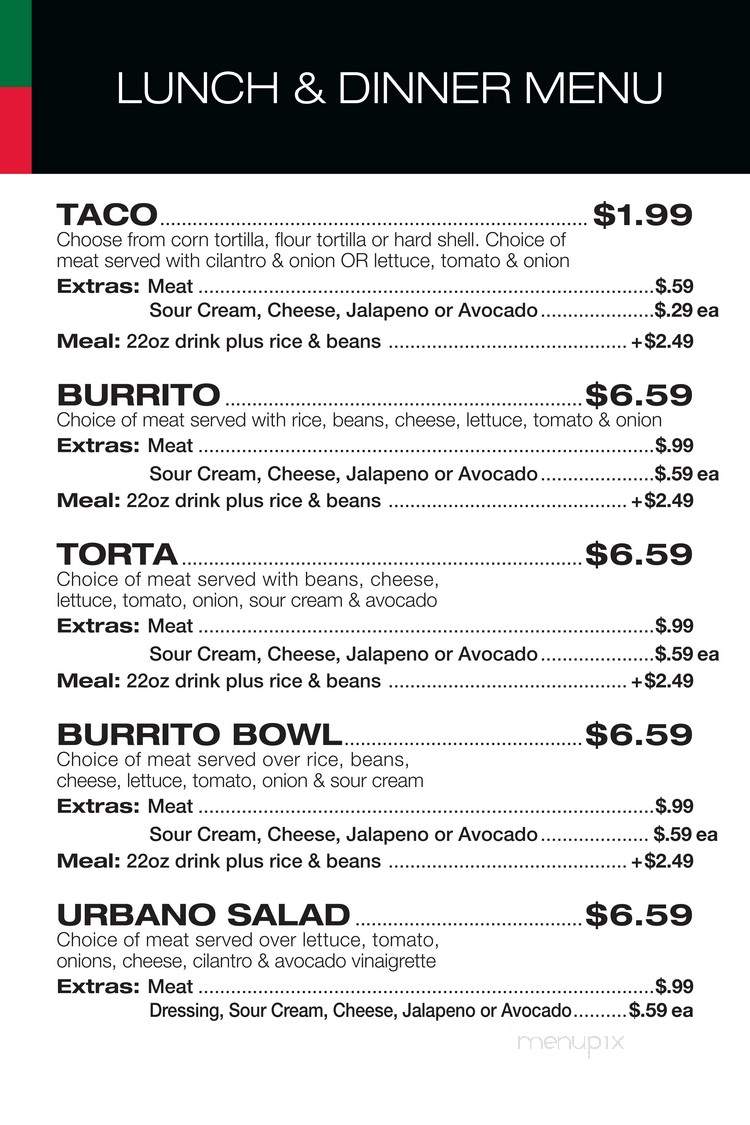 TACO URBANO - Batavia, IL