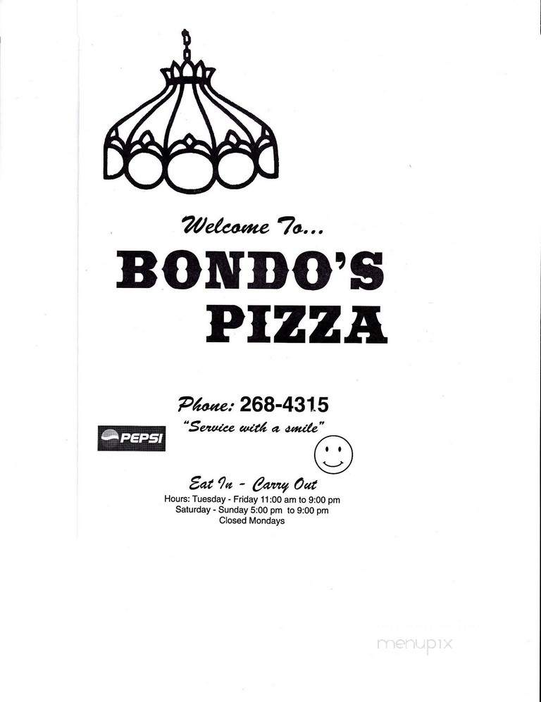 Bondo's Pizza - Galatia, IL