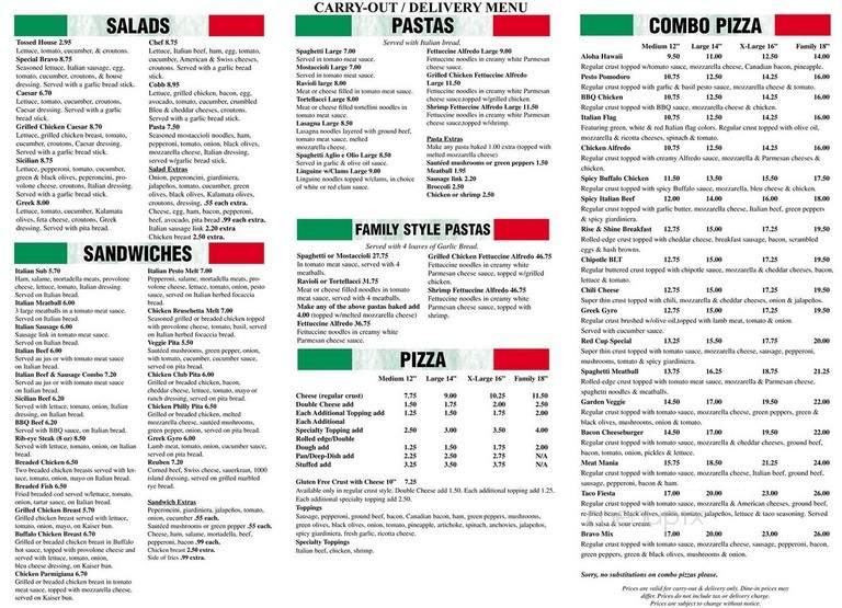 Bravo Pizza & Italian Restaurant - Poplar Grove, IL