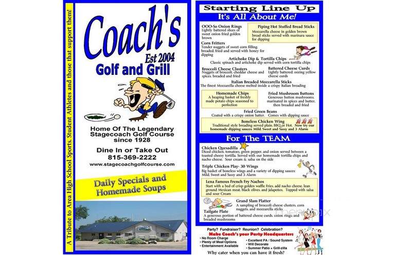 Coach's Golf & Grill - Lena, IL