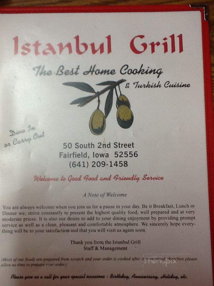 Istanbul Grill - Fairfield, IA