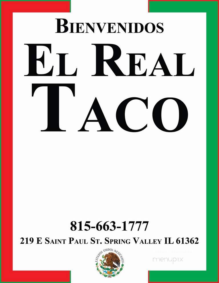 El Real Taco - Spring Valley, IL