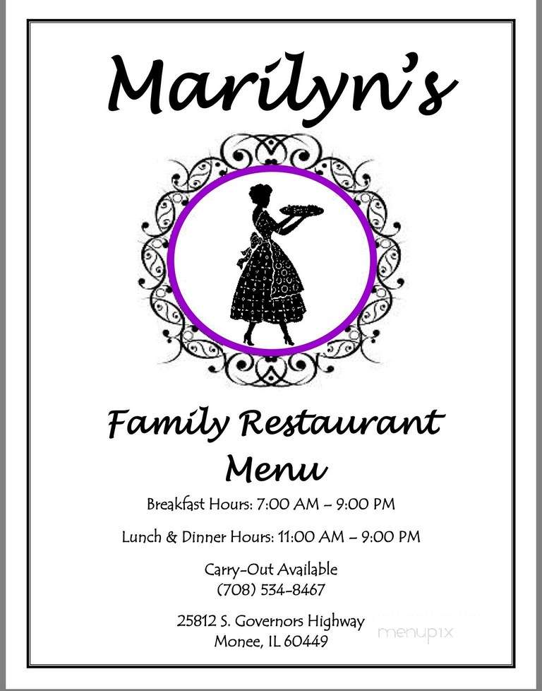 Marilyn's Family Restaurant - Monee, IL