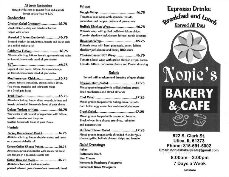 Nonie's Bakery - North Utica, IL