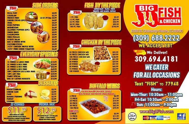 Big J J's Fish & Chicken - Rock Island, IL