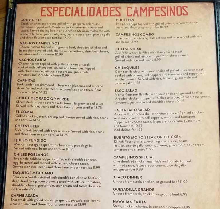 Los Campesinos Mexican Grill - Minooka, IL