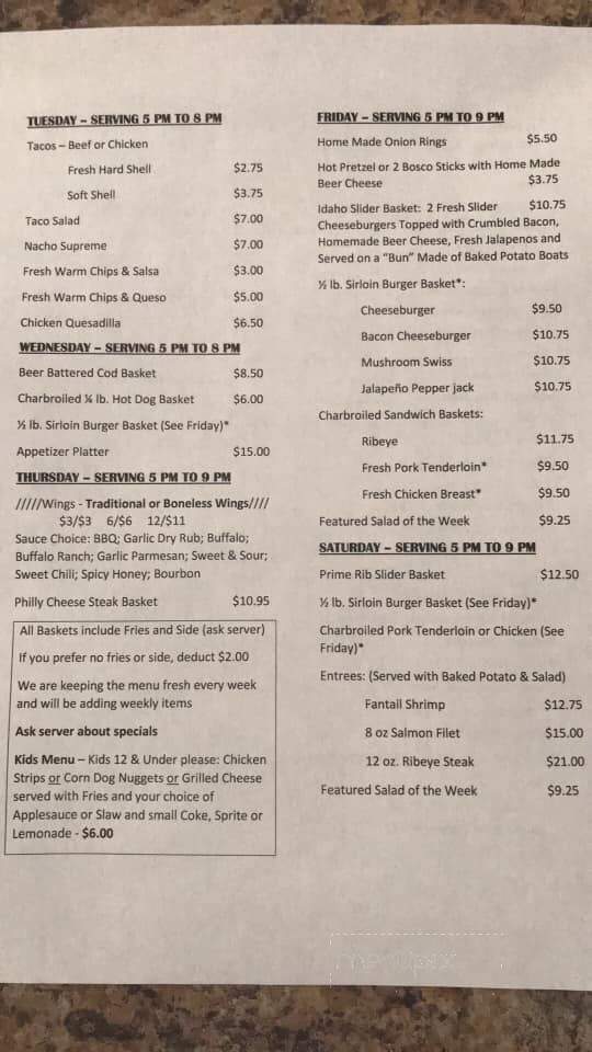 Garfield's Bar & Grill - Cissna Park, IL