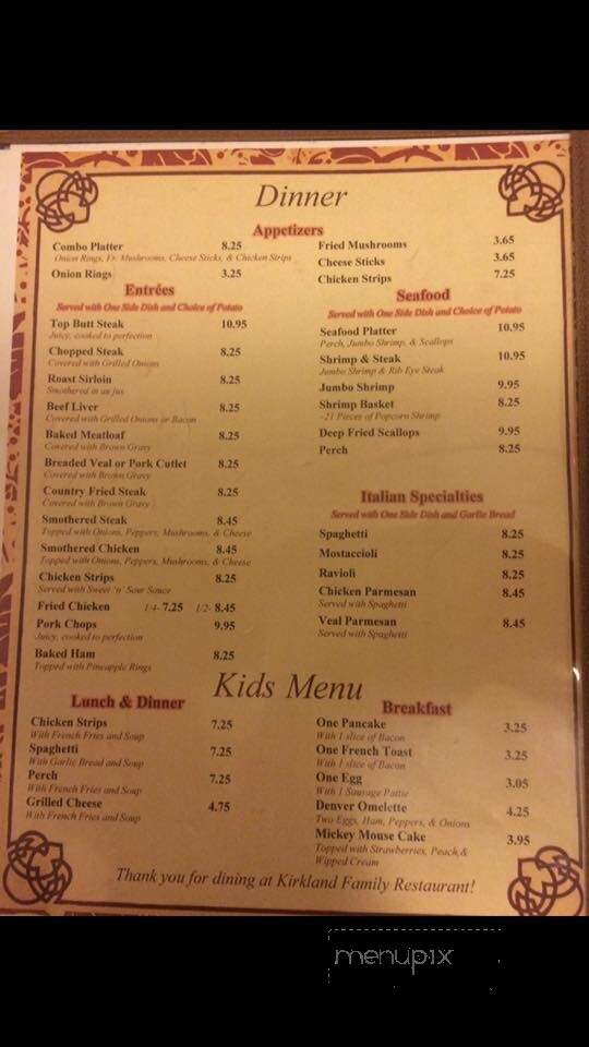 Kirkland Family Restaurant - Kirkland, IL