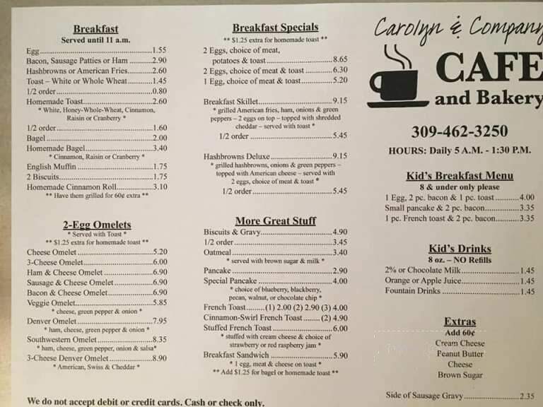 Carolyn & Co Cafe & Bakery - Abingdon, IL