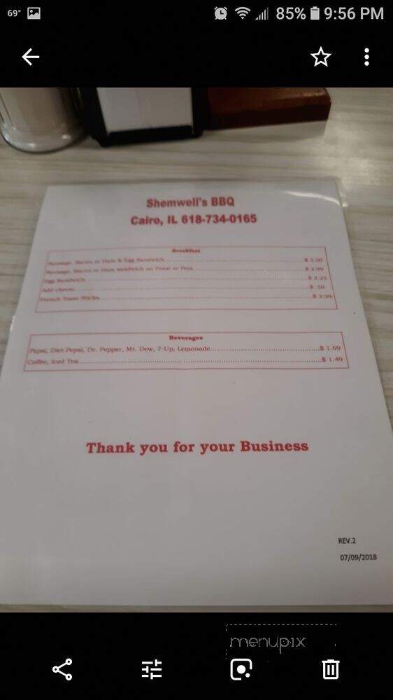 Shemwell's Barbecue Downtown - Cairo, IL