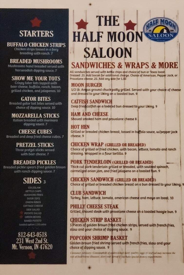 Half Moon Saloon - Mount Vernon, IN