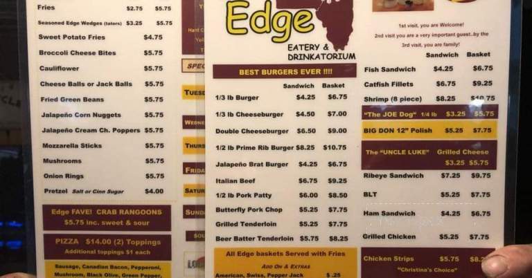 The Edge Eatery and Drinkatorium - Rapids City, IL