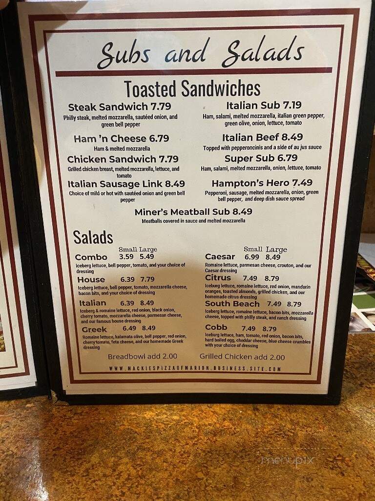 Mackie's Pizza - Marion, IL