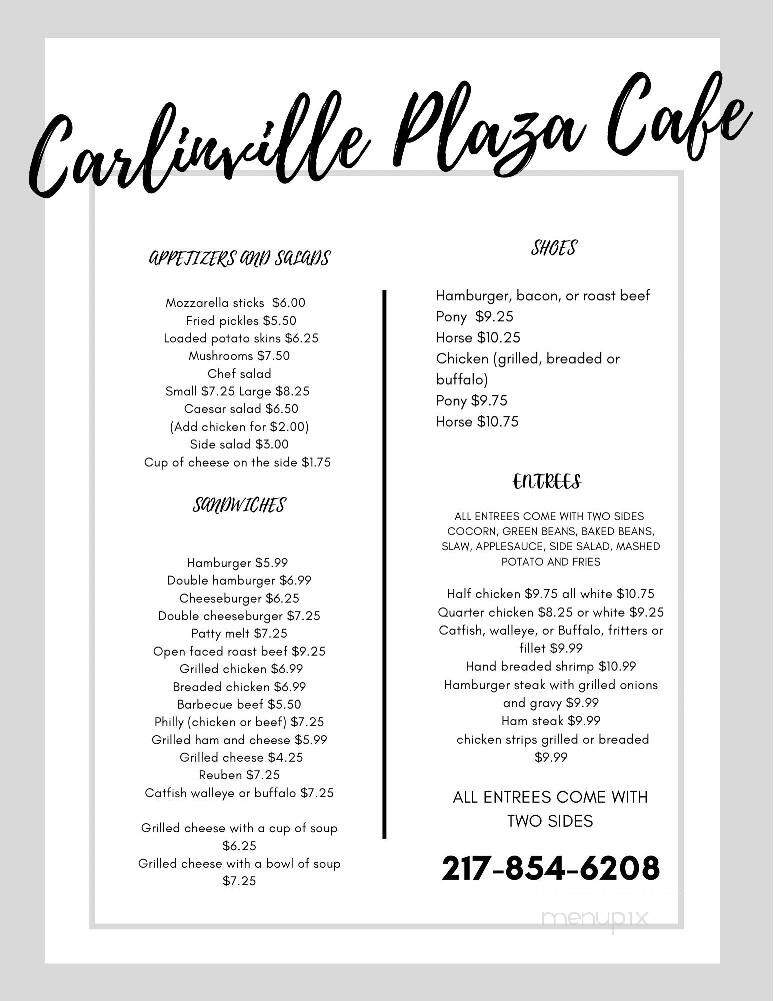 Carlinville Plaza Cafe - Carlinville, IL