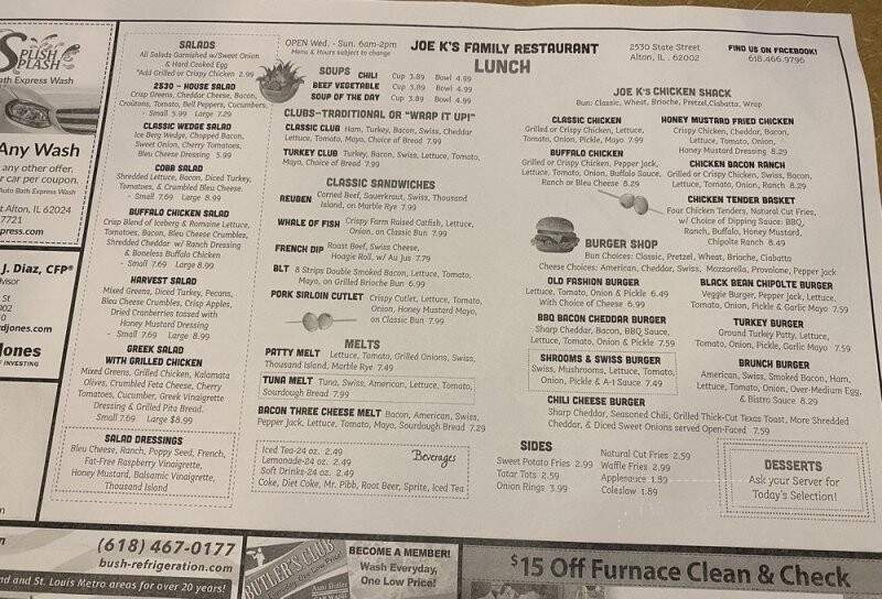 Joe K's Restaurant - Alton, IL