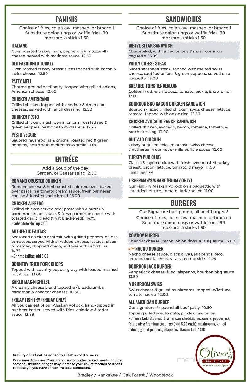 Oliver's Bar and Grill - Kankakee, IL