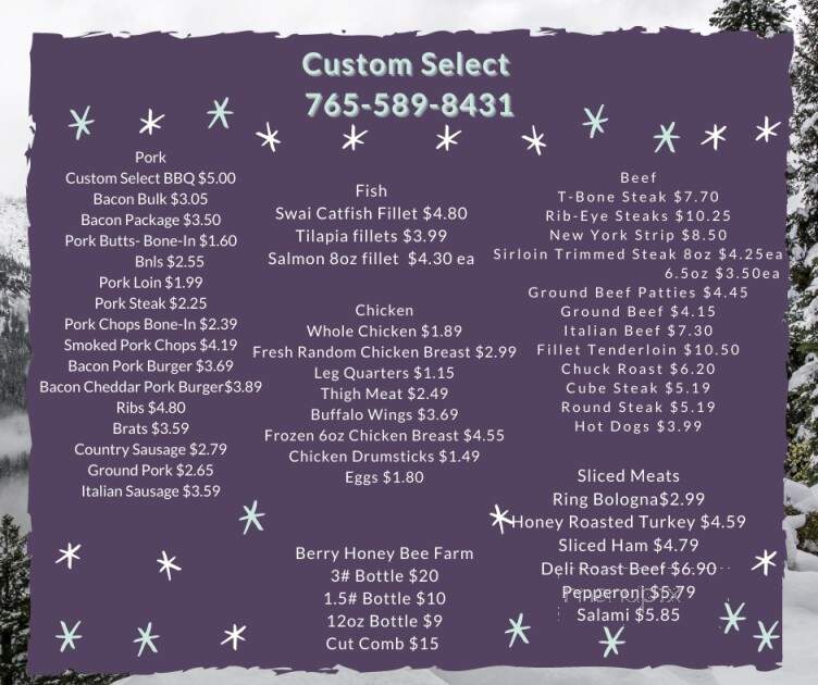 Custom Select Meat & Produce - Delphi, IN