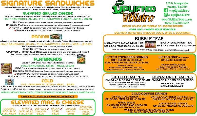 Uplifted Bistro - Bradley, IL