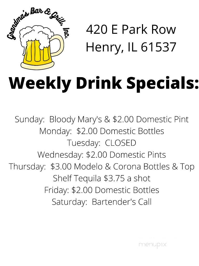 Grandma's Bar & Grill - Henry, IL