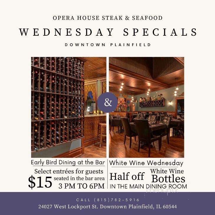 Opera House Steak & Seafood - Plainfield, IL