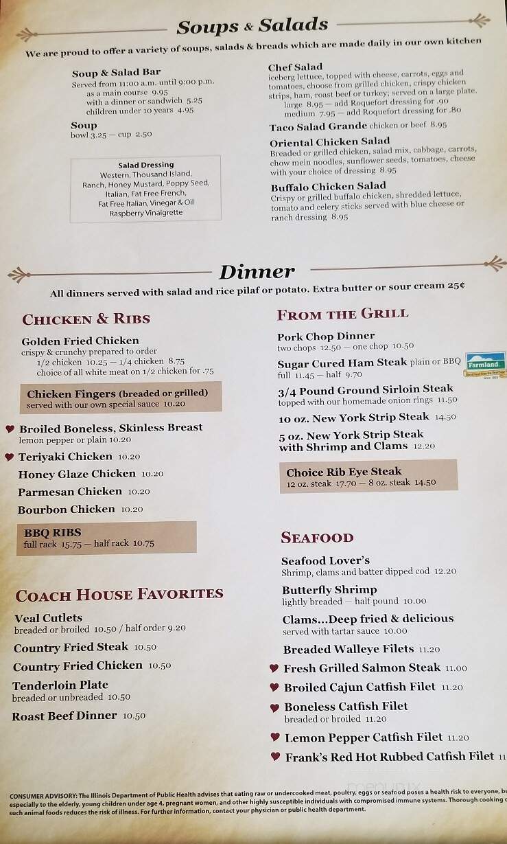 Coach House Restaurant - Quincy, IL