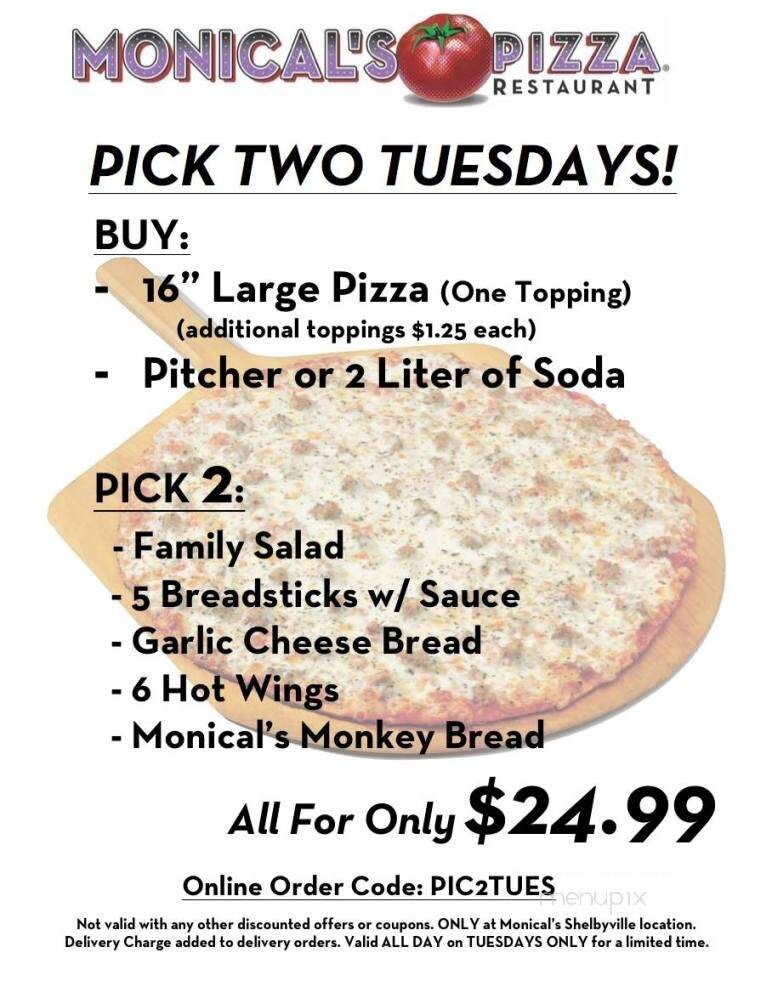 Monical's Pizza - Shelbyville, IL