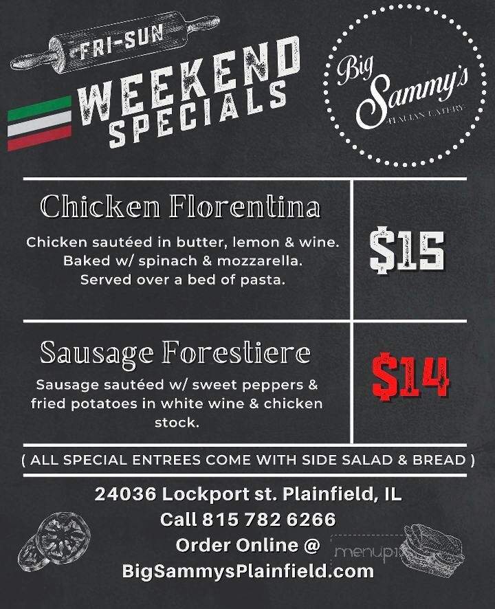 Big Sammy's Italian Eatery - Plainfield, IL