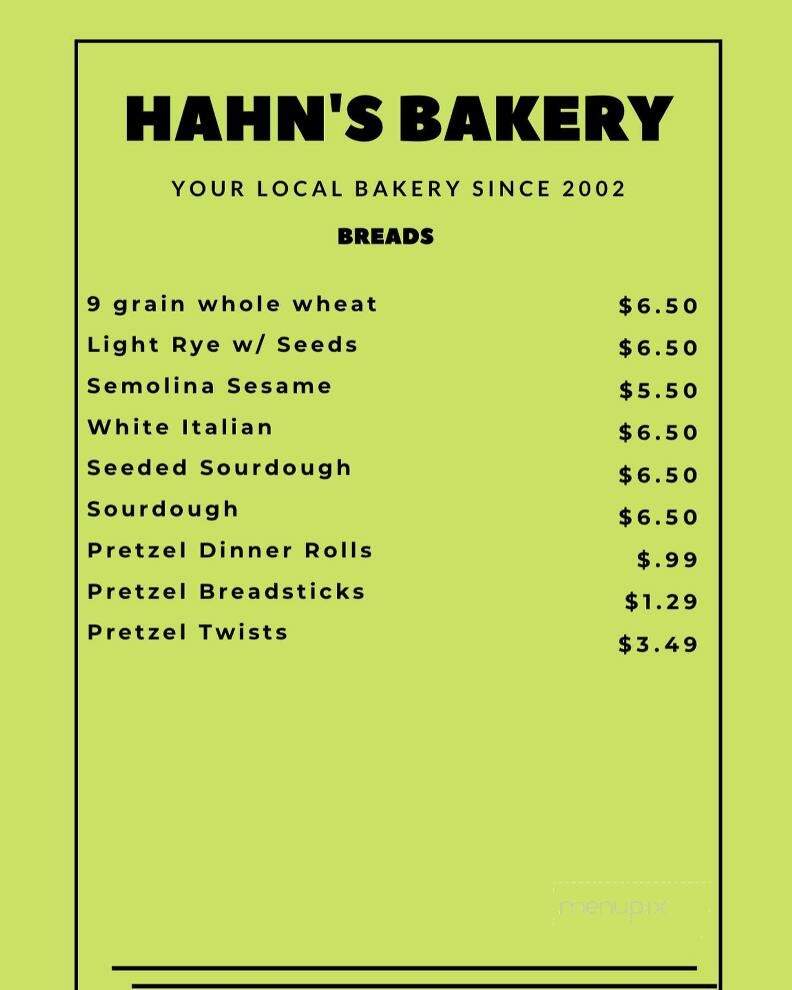 Hahn's Bakery - Geneva, IL