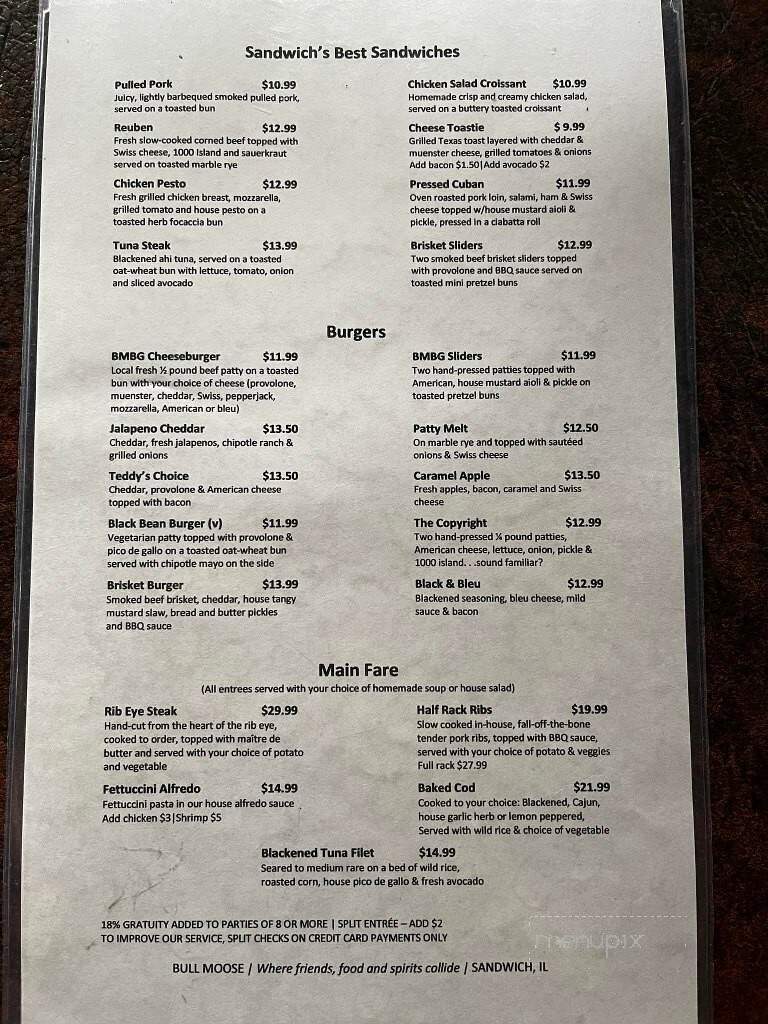 Bull Moose Bar & Grille - Sandwich, IL