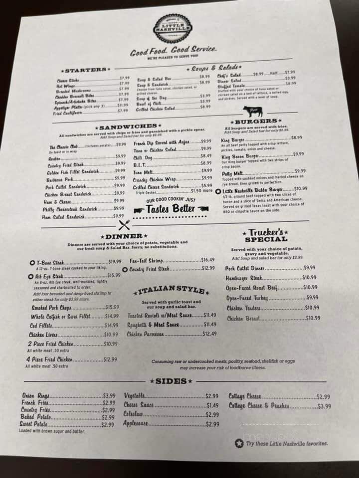 Little Nashville Restaurant - Nashville, IL