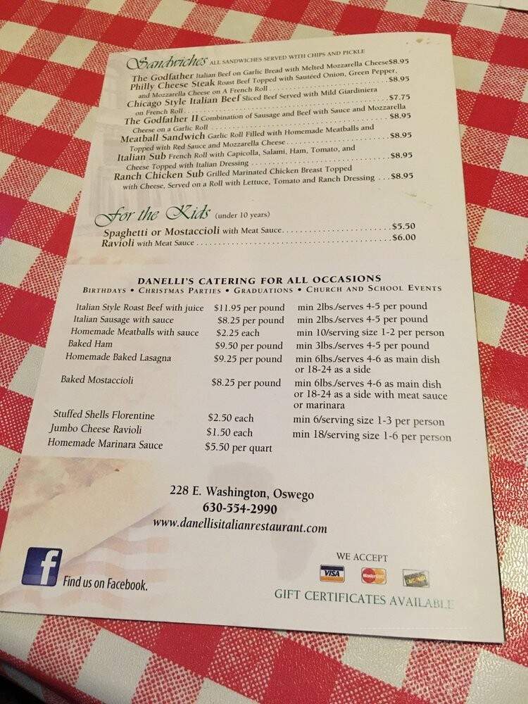 Danelli's Pizzeria & Italian - Oswego, IL