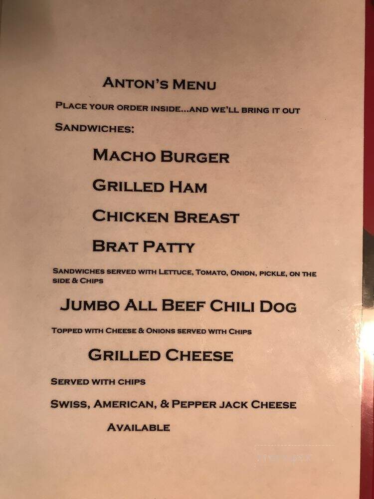 Anton Bar & Grill - Shullsburg, WI