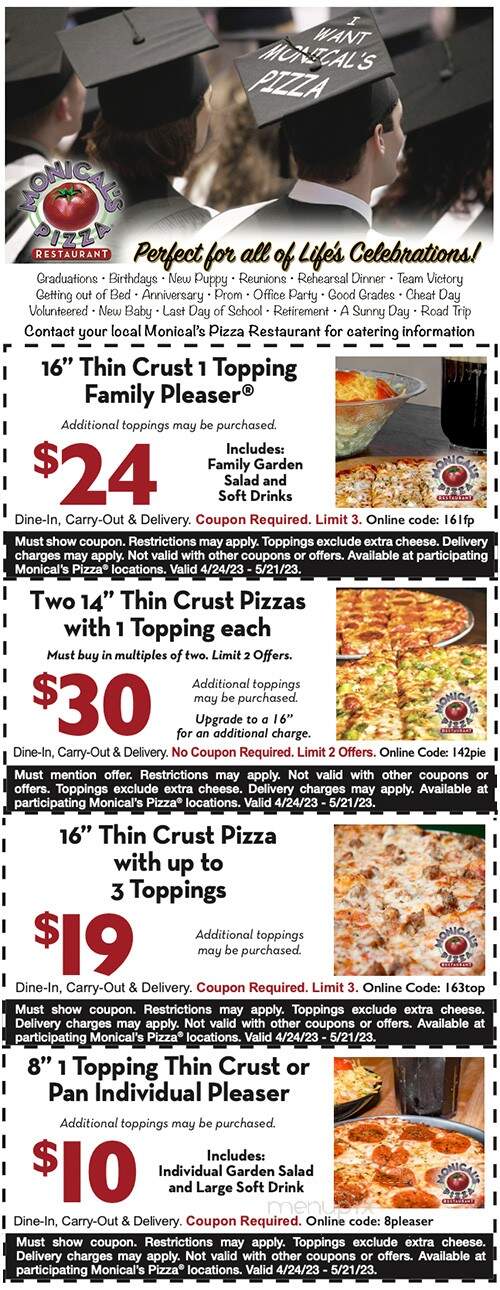 Monical's Pizza - Pekin, IL