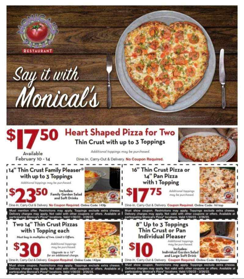 Monical's Pizza - Kentland, IN