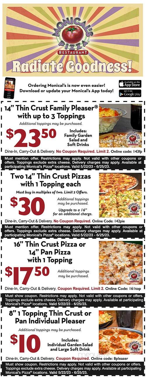 Monical's Pizza - Charleston, IL