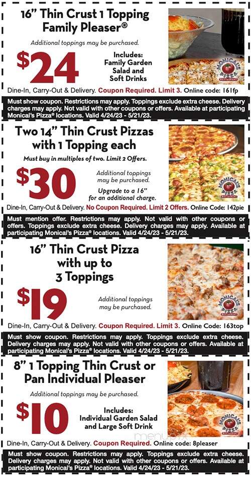 Monical's Pizza - Charleston, IL