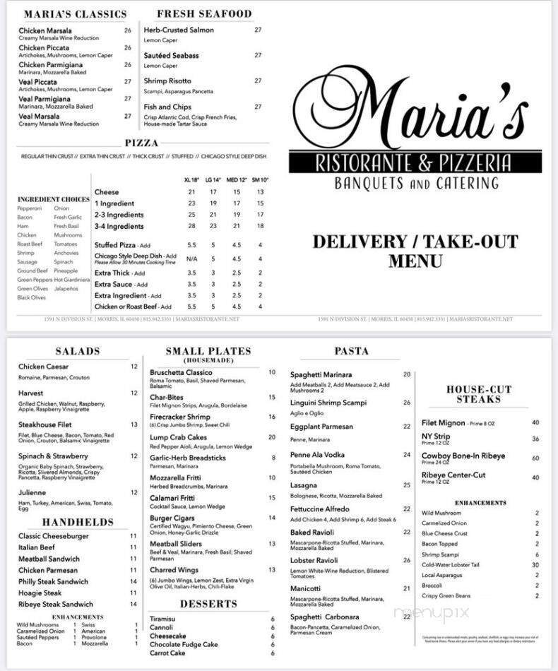 Maria's Ristorante & Pizzeria - Morris, IL