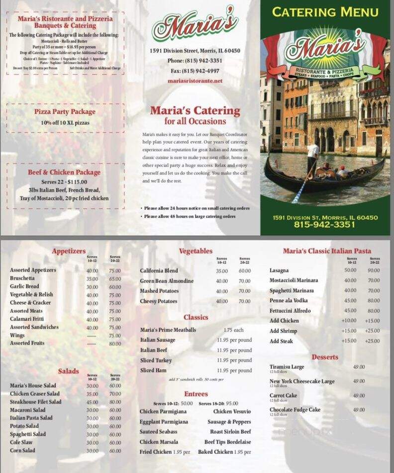 Maria's Ristorante & Pizzeria - Morris, IL