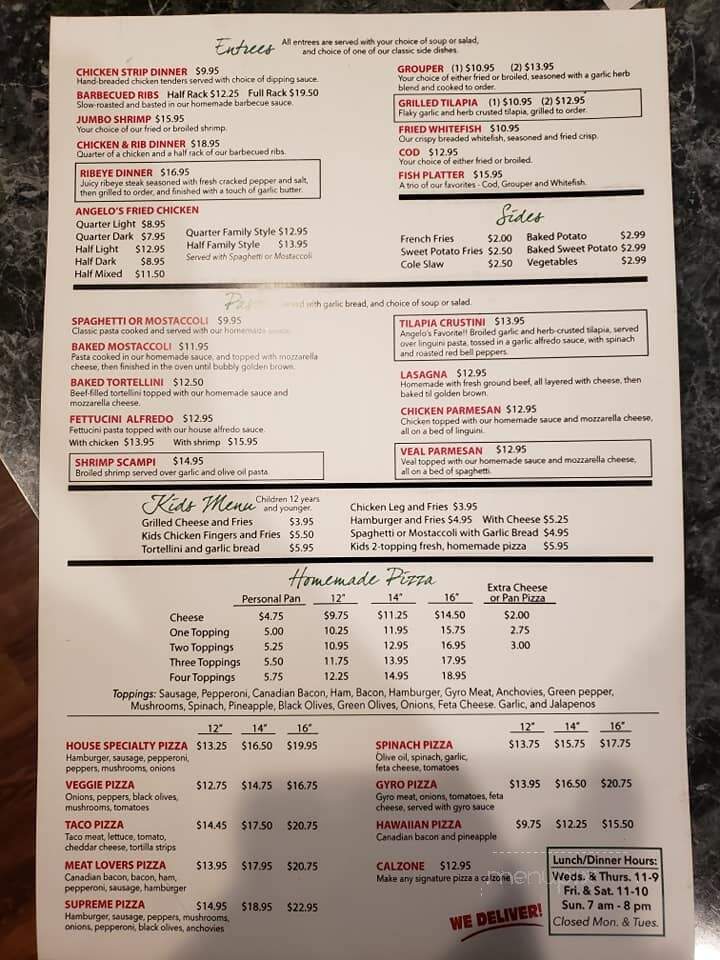 Angelos Restaurant & Pizza - Spring Valley, IL