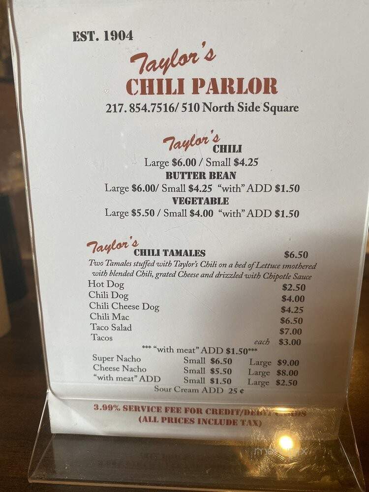 Taylor's Mexican Chili Parlor - Carlinville, IL