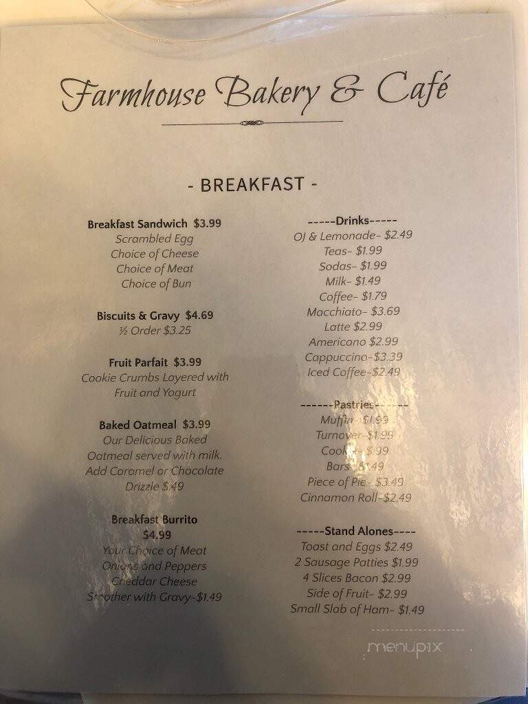 Farmhouse Bakery & Cafe - Salem, IL