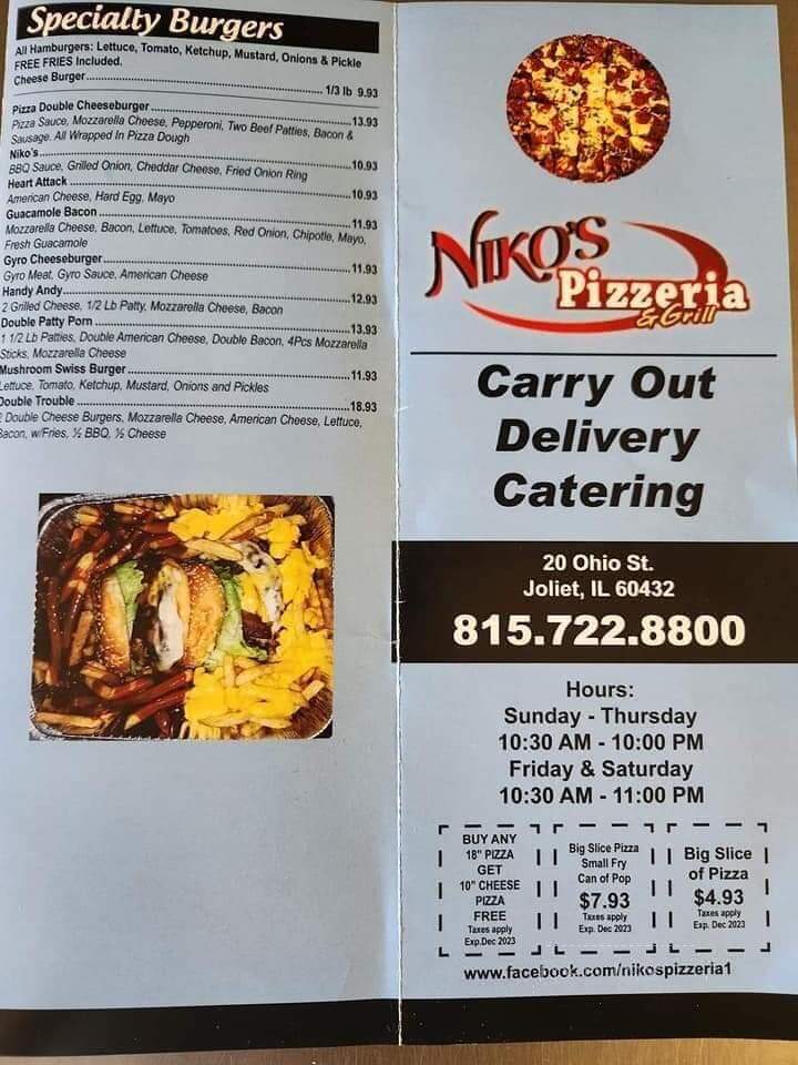 Nikos Pizzeria - Joliet, IL