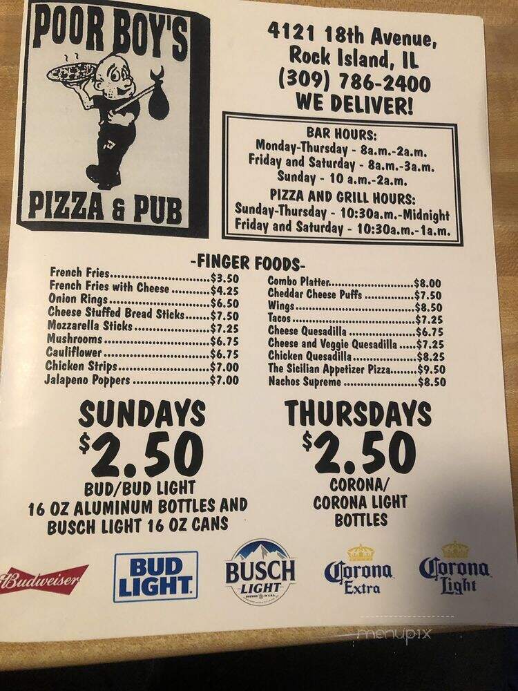 Poor Boy's Pub - Rock Island, IL