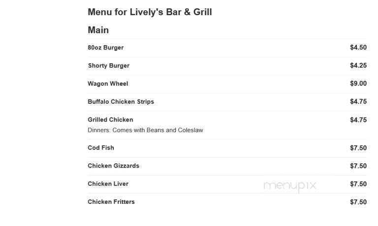 Lively's Bar & Grill - Tamaroa, IL