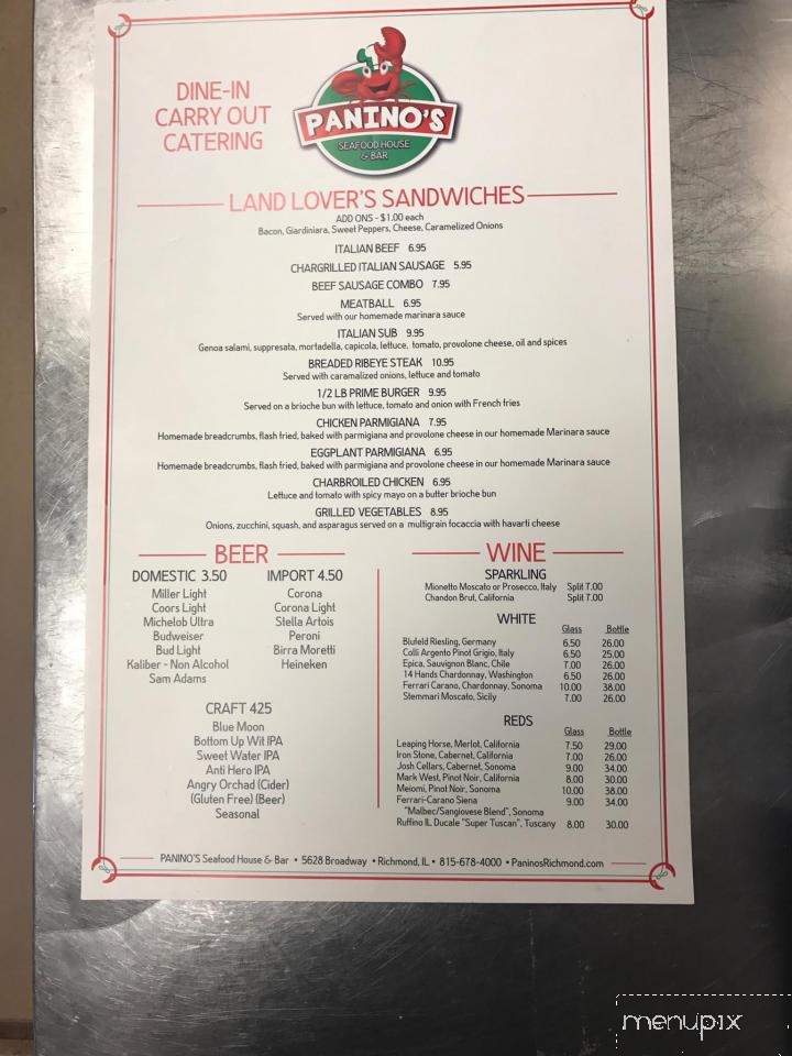 Panino's Italian Sandwiches and Crab Shack - Richmond, IL