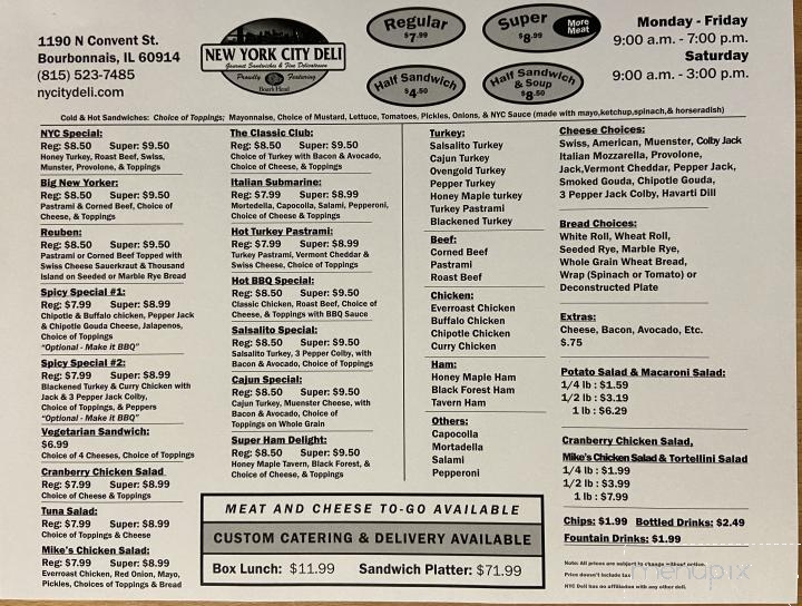 New York City Deli - Bourbonnais, IL