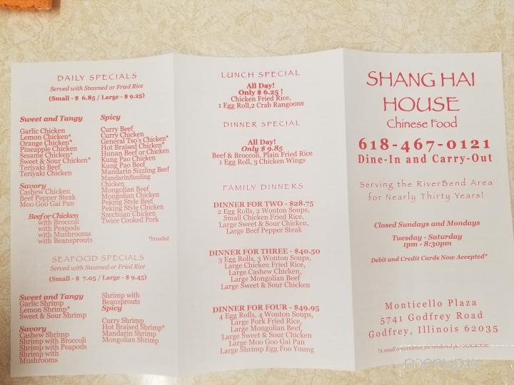 Shang Hai House Chinese Food - Godfrey, IL