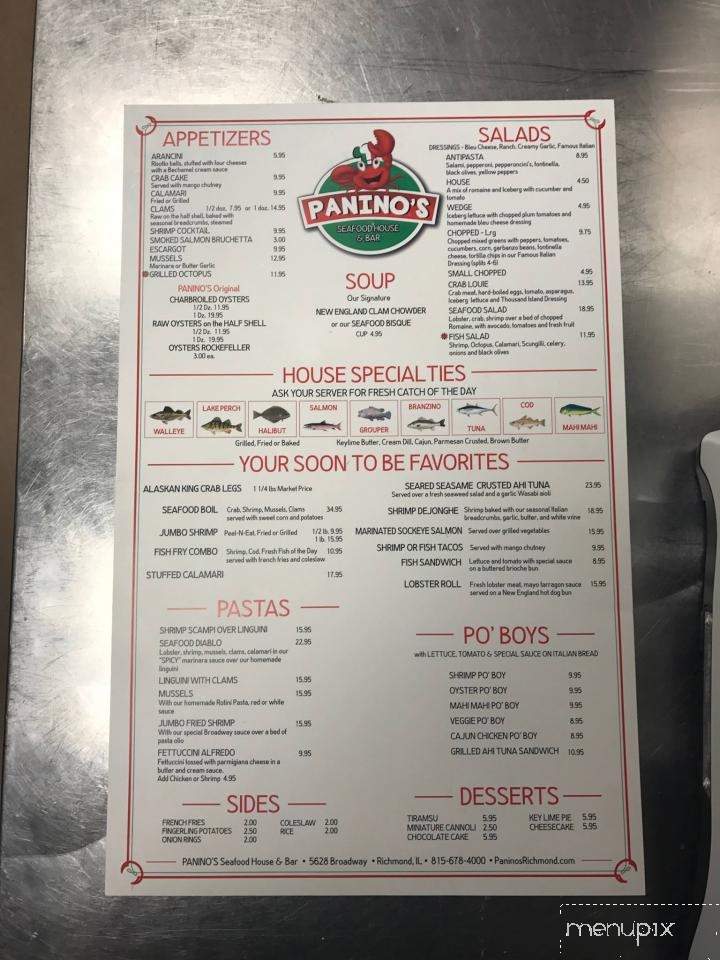 Panino's Italian Sandwiches and Crab Shack - Richmond, IL